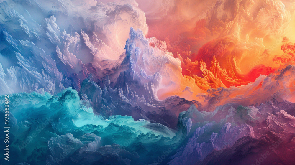 Witness the magical interplay of colors as they blend into a captivating gradient, their richness and depth beautifully preserved in high-definition.