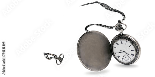 Silver pocket watch Transparent Background Images