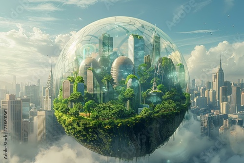 Urban eco-sphere earths ESG transformation
