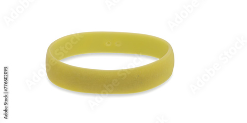 Yellow silicone wristband Transparent Background Images 