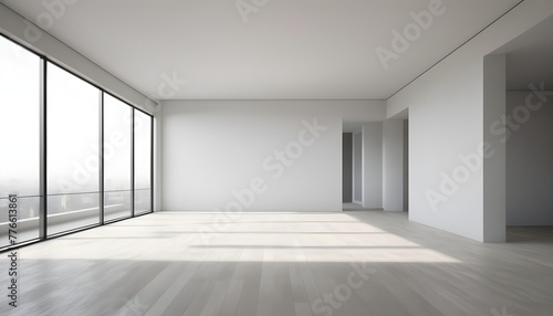 Generate a highly realistic image of a modern architecture empty  in an elegant style  empty  showcasing a minimalist design. Generate an empty room without any furniture items 