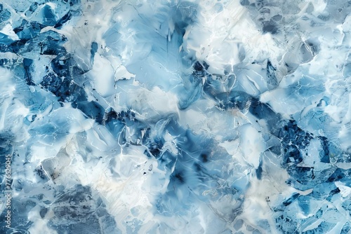 Abstract blue and white marble stone texture, luxurious background design, AI generated image