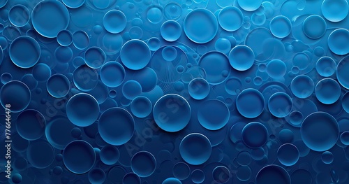 vector abstract blue background based on circles, solid color