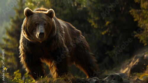 Majestic LZ Bear in its Natural Habitat - A Captivating Wildlife Encounter