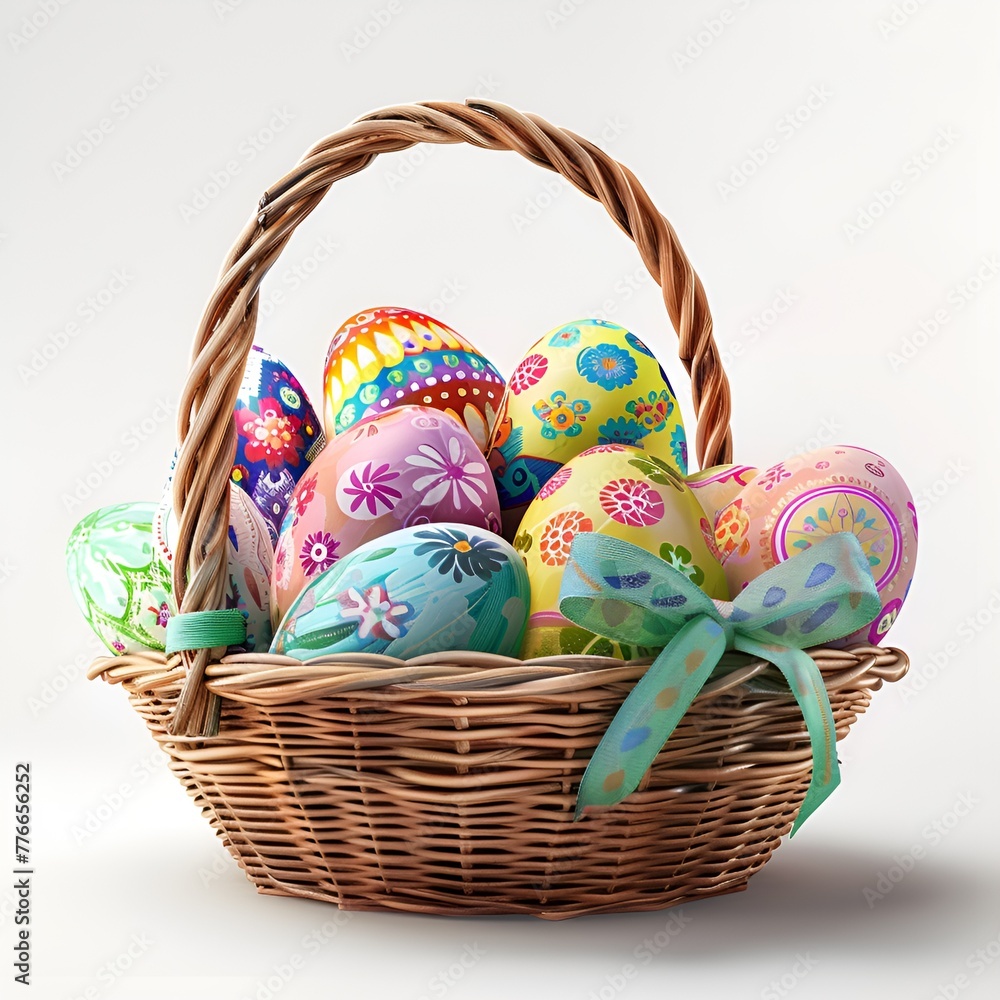 Title: Easter Eggs on White Background
Title: Easter Eggs on White Background