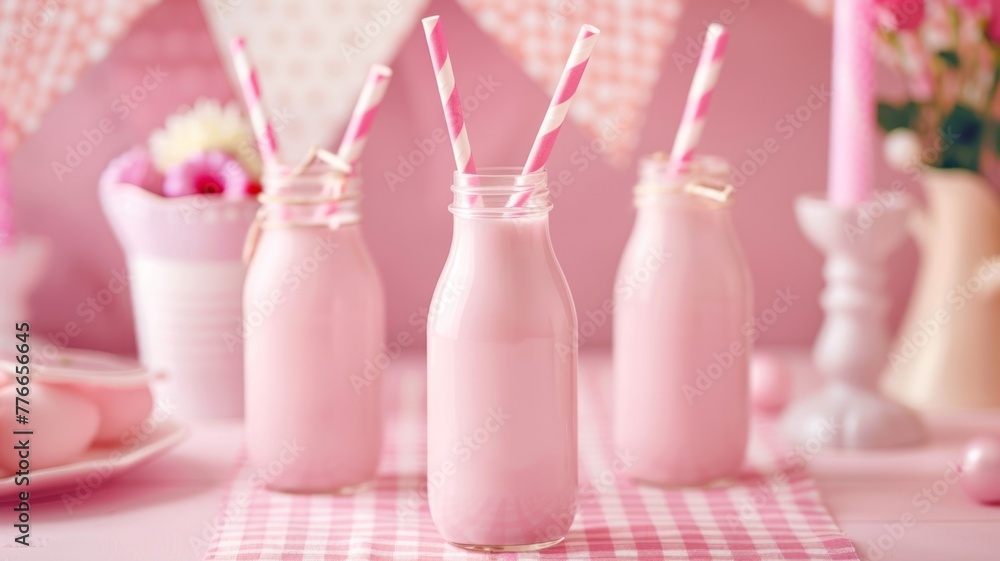Strawberry Milk Set