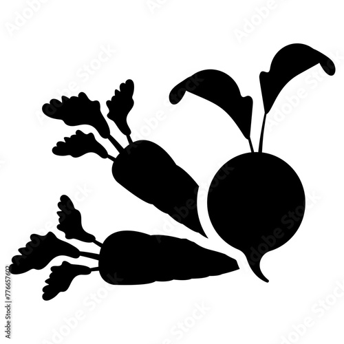 vegetables icon, simple vector design