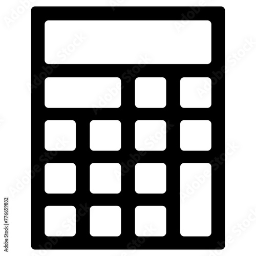 calculator icon, simple vector design photo