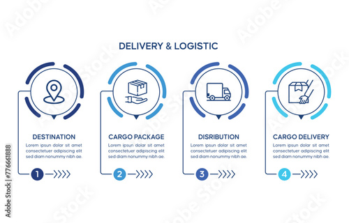 Delivery and Logistics Infographic Concepts