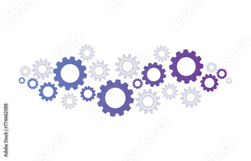 Gears Symbols Design Working Abstract Background