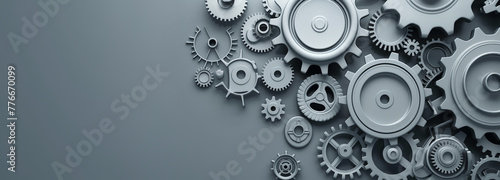 Wallpaper Mural black and white gears background Torontodigital.ca