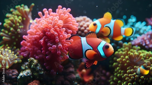 color, epic cinematograph of the deep sea underwater photorealistic shot