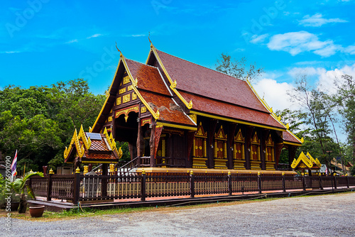 Tesdhammanava Temple, Wat Tha Sai temple in Phang-nga Thailand
