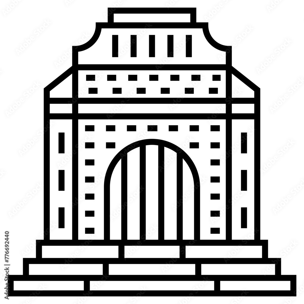 pretoria icon, simple vector design