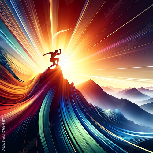 Empower Your Journey: Inspirational Fitness Motivation and Vitality at Sunrise