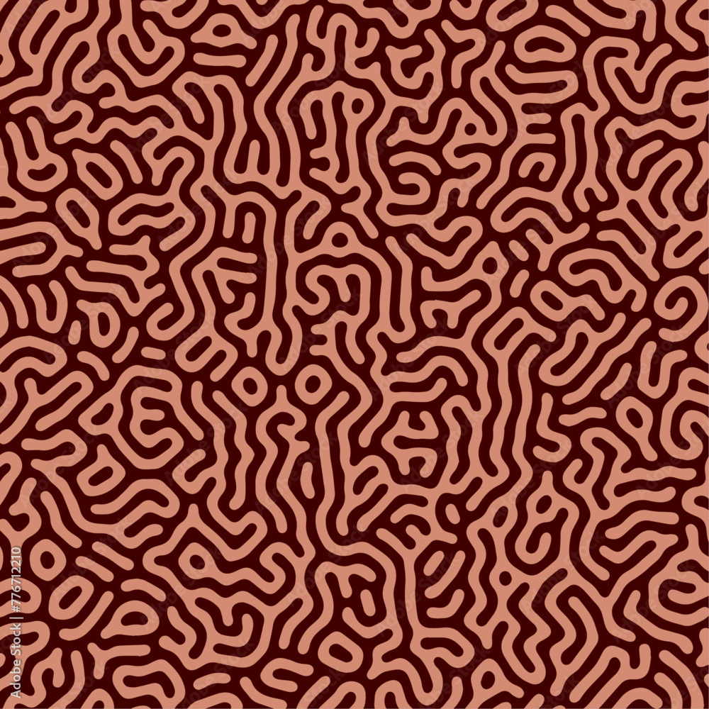 Diffusion seamless patterns. Modern bio organic Turing design