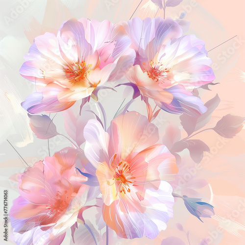 pastel flowers