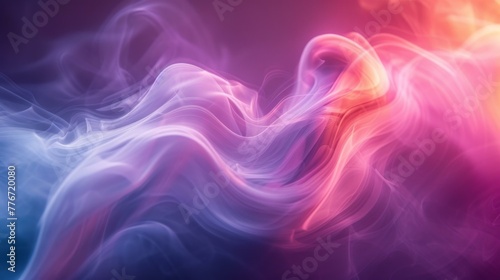 Dynamic abstract design with a fluid, iridescent holographic neon wave flowing in a colorful gradient. This captivating background showcases the beauty of motion and color, AI Generative