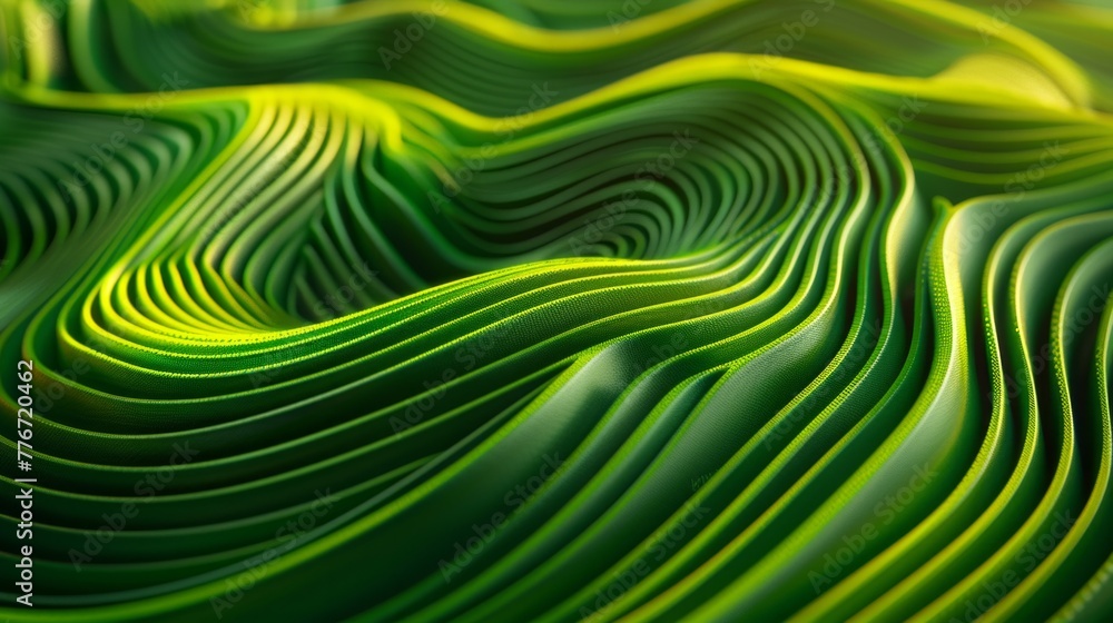 Green lines abstract background, organic wallpaper design, atmospheric, photorealism, panoramic, 3d render, AI Generative Green lines abstract background, organic wallpaper design, atmospheric, photorealism, panoramic, 3d render, AI Generative