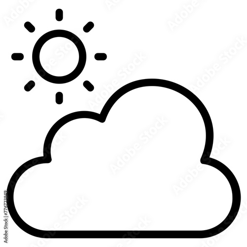 weather icon, simple vector design
