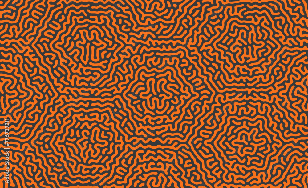 Turing reaction diffusion pattern with abstract motion. Vector illustration of chemical morphogenesis Curvy doodle. Turing reaction diffusion pattern with abstract motion. Vector illustration of chemical morphogenesis Curvy doodle.
