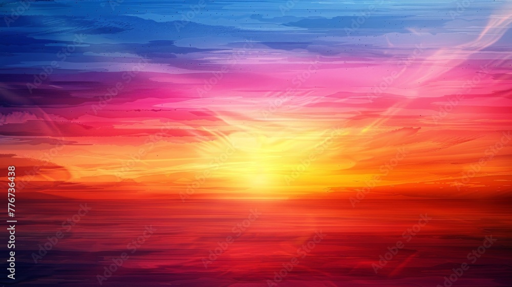 Bold bright and full of life this gradient sunset background is bursting with vibrant hues.