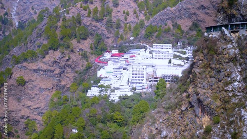 Shri Mata Vaishno Devi Mandir Temple at Katra Jammu and Kashmir India photo