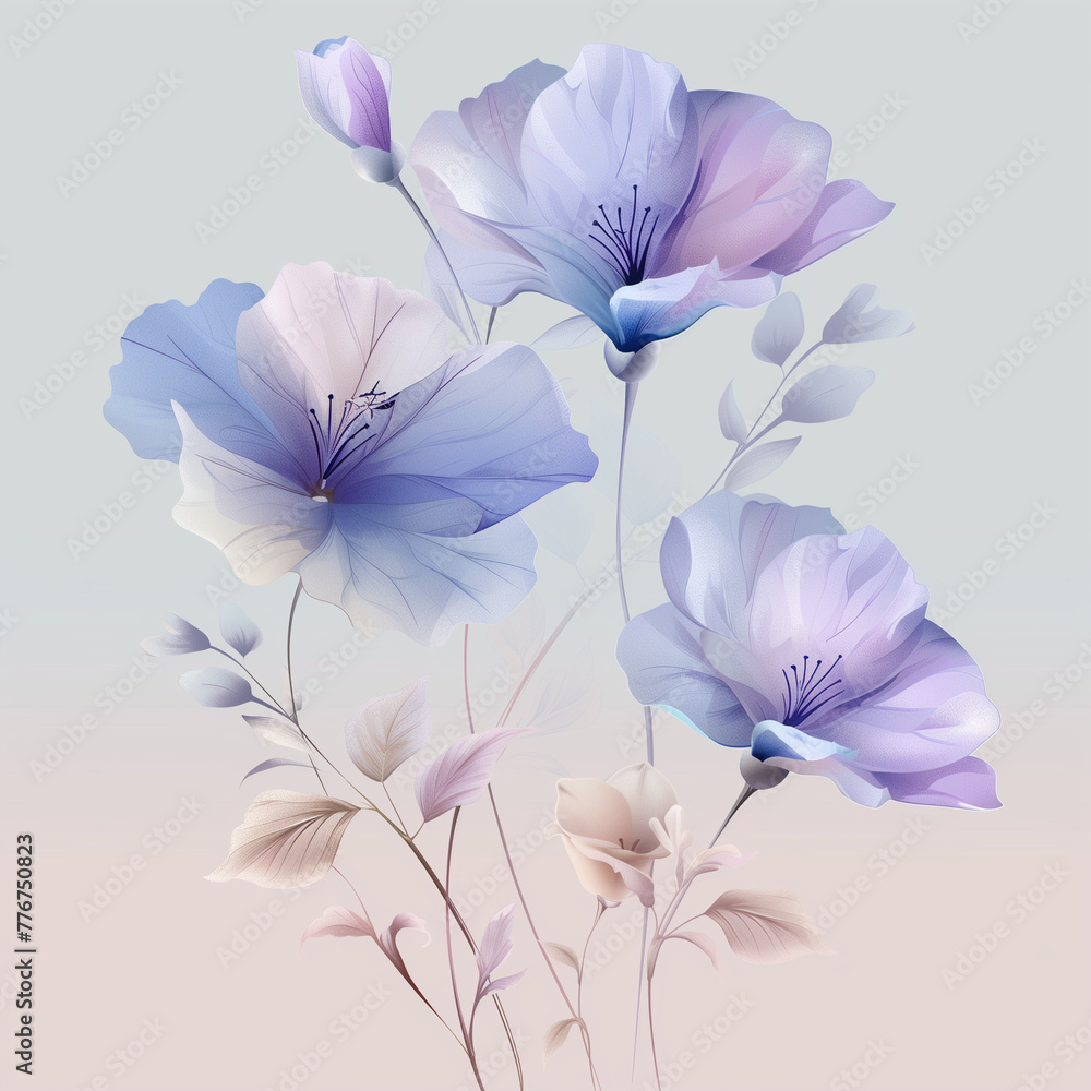 pastel flowers