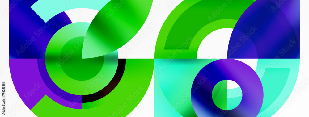 Circle geometric abstract vector background Circle geometric abstract vector background