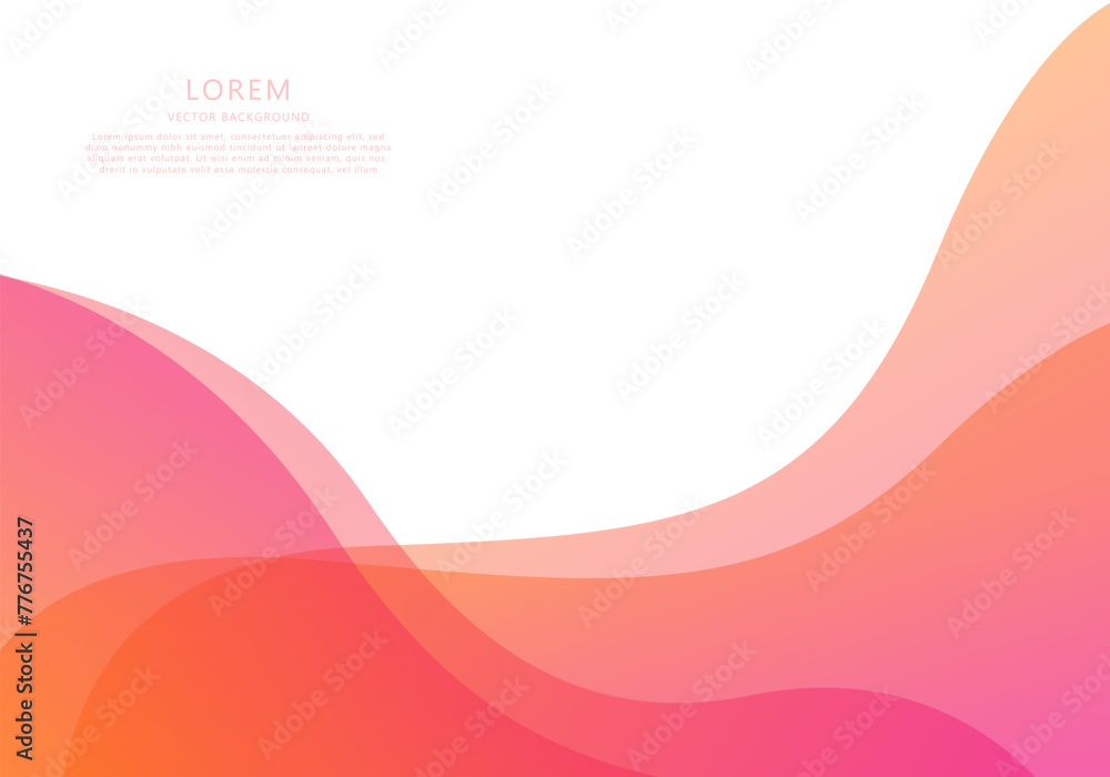 Wave lines abstract vector illustration For the model product website design