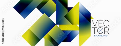 Minimalist elegance - lines, squares, triangles converge on white. Geometry essence showcased in serene harmony. Harmonizing essential shapes on a pristine backdrop