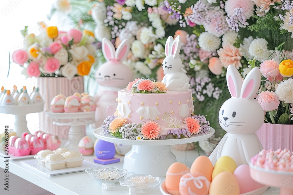 Whimsical Easter festivities with playful decorations and cheerful activities, Joyful Easter celebration adorned with playful decorations and cheerful activities. Whimsical Easter festivities with playful decorations and cheerful activities, Joyful Easter celebration adorned with playful decorations and cheerful activities.