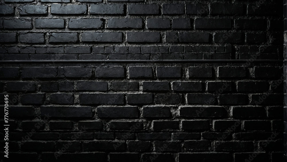 Black Brick Studio Wall 