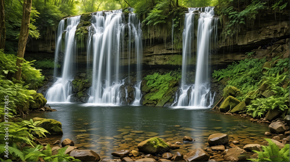 Majestic Forest Falls: Nature's Tranquil Beauty Majestic Forest Falls: Nature's Tranquil Beauty