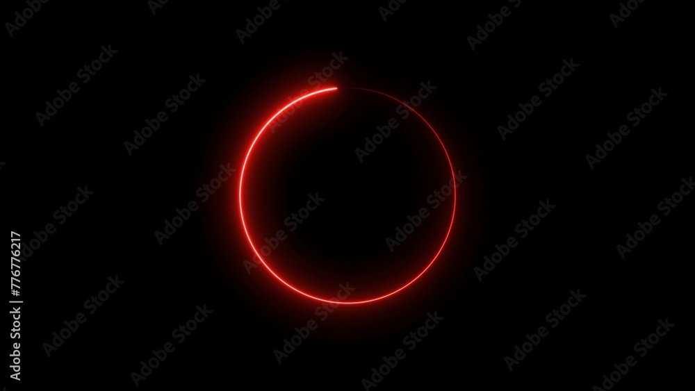 Abstract beautiful blue neon frame circle loading icon background illustration 4k. Abstract beautiful blue neon frame circle loading icon background illustration 4k.