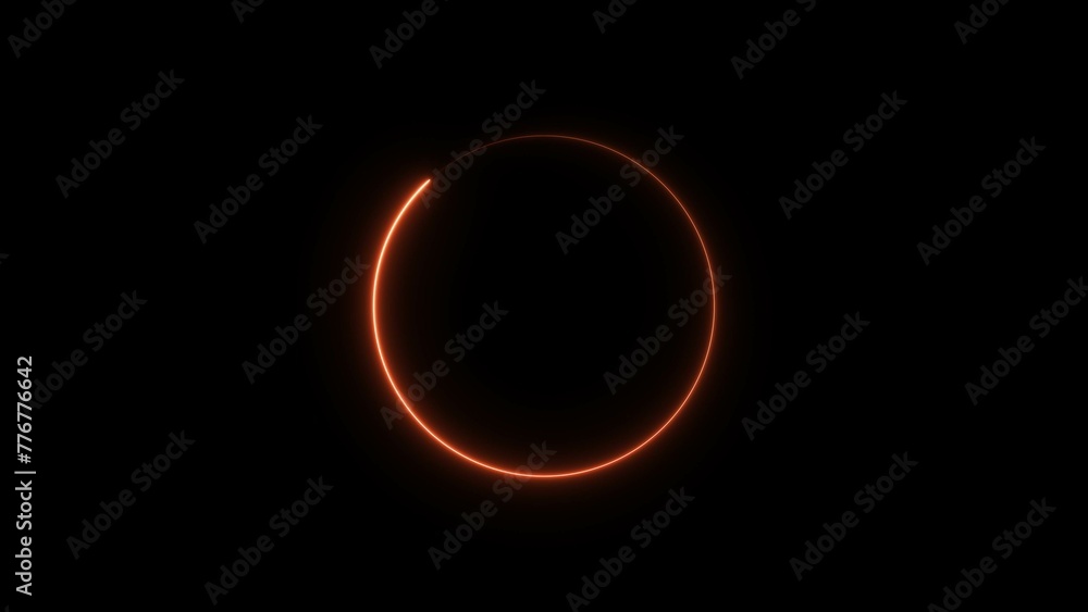 abstract beautiful color loading circle neon background illustration 4k. abstract beautiful color loading circle neon background illustration 4k.