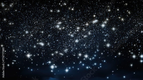 twinkling silver sparkle stars © vectorwin