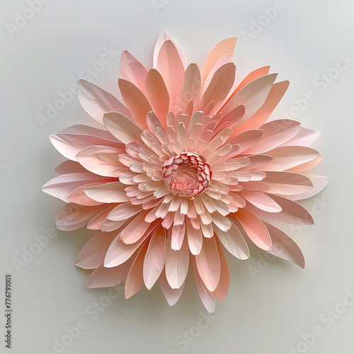 AIimage, decoration, craft, deco, paper design, flower, chrysanthemum photo