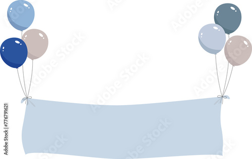 a balloon banner