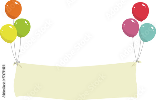 a balloon banner