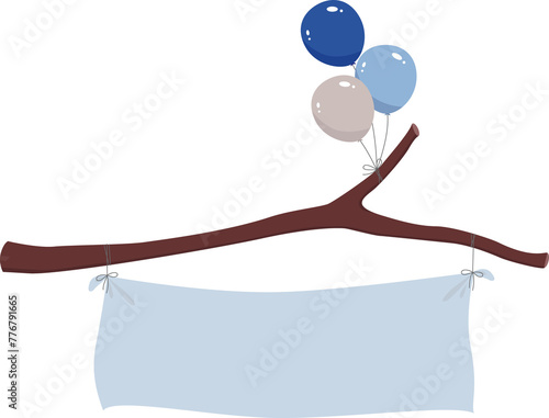 a balloon banner