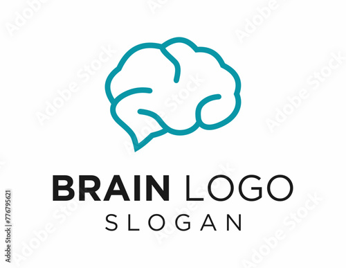 Foto The logo design is about Brain and was created using the Corel Draw 2018 application with a white background