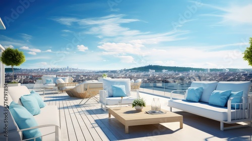 cityscape sunny roof © vectorwin