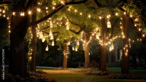 festive strand of lights