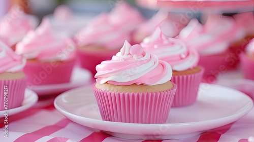 dessert hot pink stripes