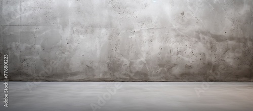 The interior space features a solid concrete wall and floor, creating a modern and industrial aesthetic