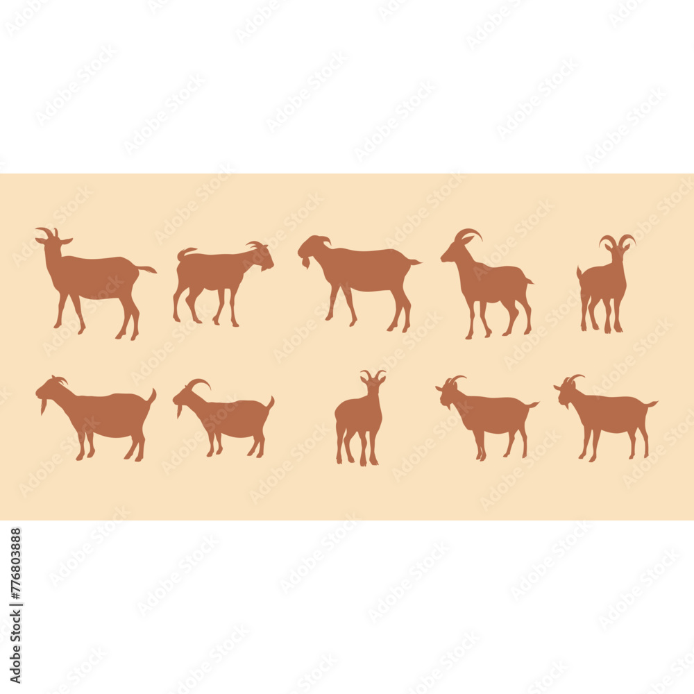 Goat Flat Silhouette Goat Flat Silhouette