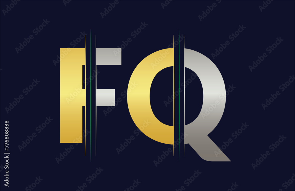 FQ Letter Logo Template Illustration Design. FQ Letter Logo Template Illustration Design.