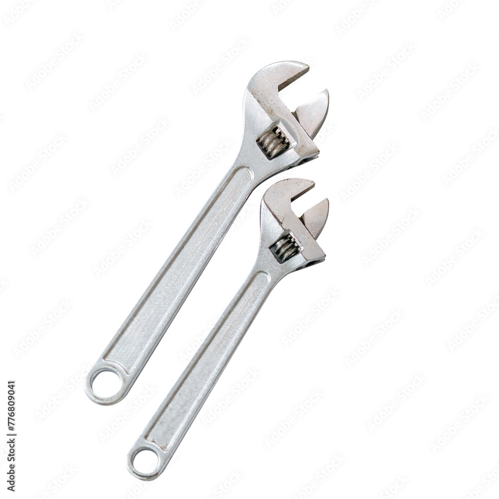 Adjustable wrench isolated on background, Industrial spanner. Adjustable wrench isolated on background, Industrial spanner.