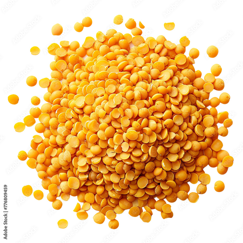 A circle of yellow lentils on a transparent background with a large circle of seeds
A circle of yellow lentils on a transparent background with a large circle of seeds